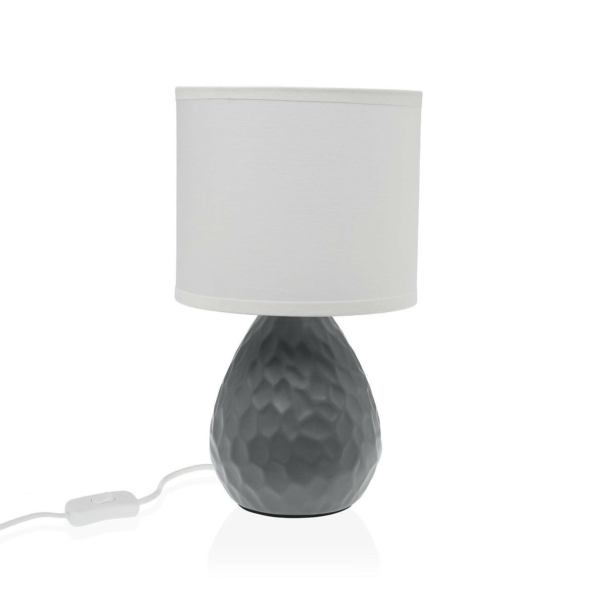 Lâmpada de mesa Versa Cinzento Branco Cerâmica 40 W 15,5 x 27,5 cm
