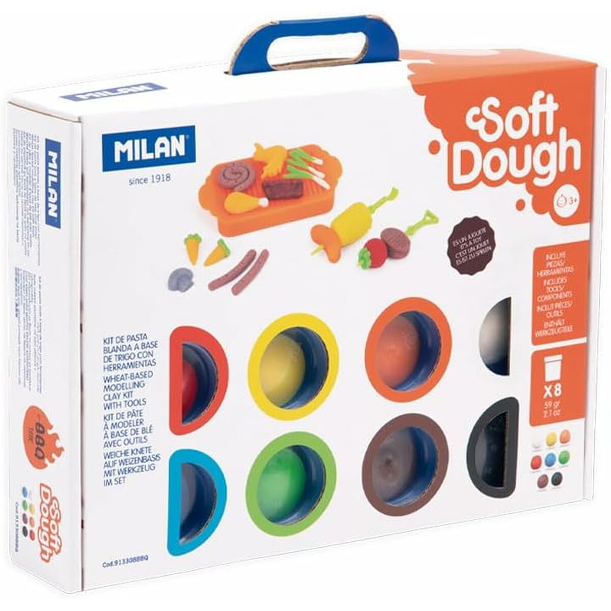 Pasta para modelar Milan Soft Dough BBq Multicolor