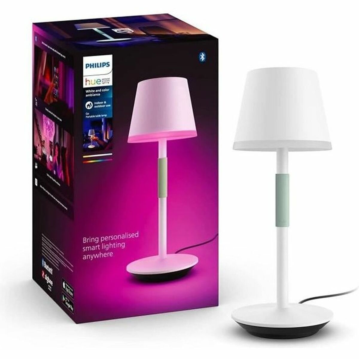 Lâmpada de mesa Philips Branco Metal 220-240 V