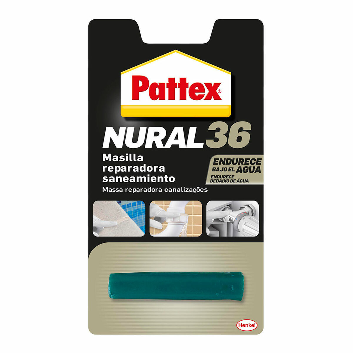 Massa de Vidraceiro Pattex Nural 36 Branco Banhos Tubagem