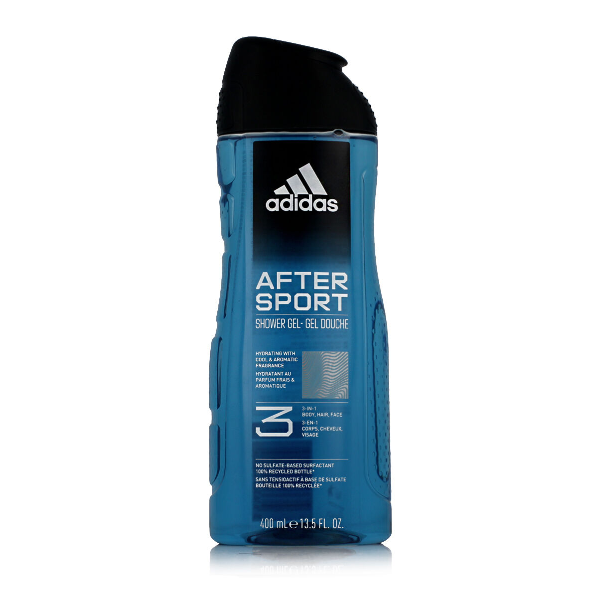 Gel de duche Adidas After Sport 3 em 1 400 ml