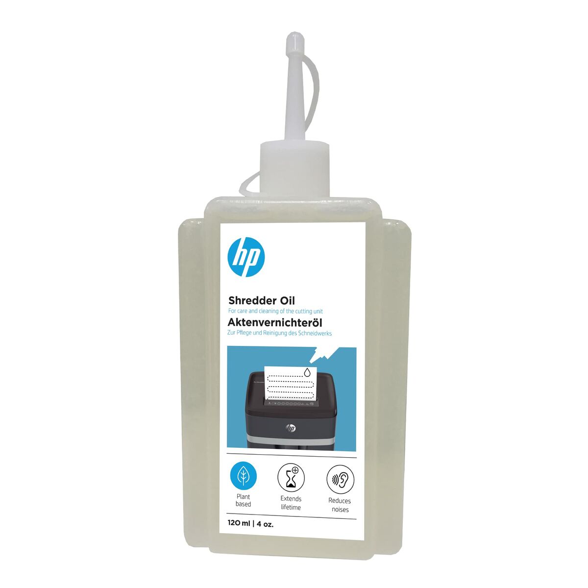 Óleo Lubrificante para Trituradora de Papel HP HPO9131OIL120ML 120 ml Trituradora de Papel