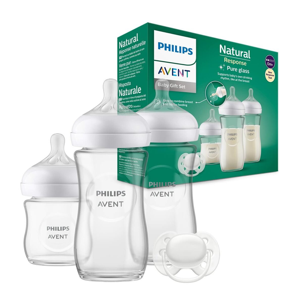Conjunto de biberões Philips Natural 3.0 SCD878/11