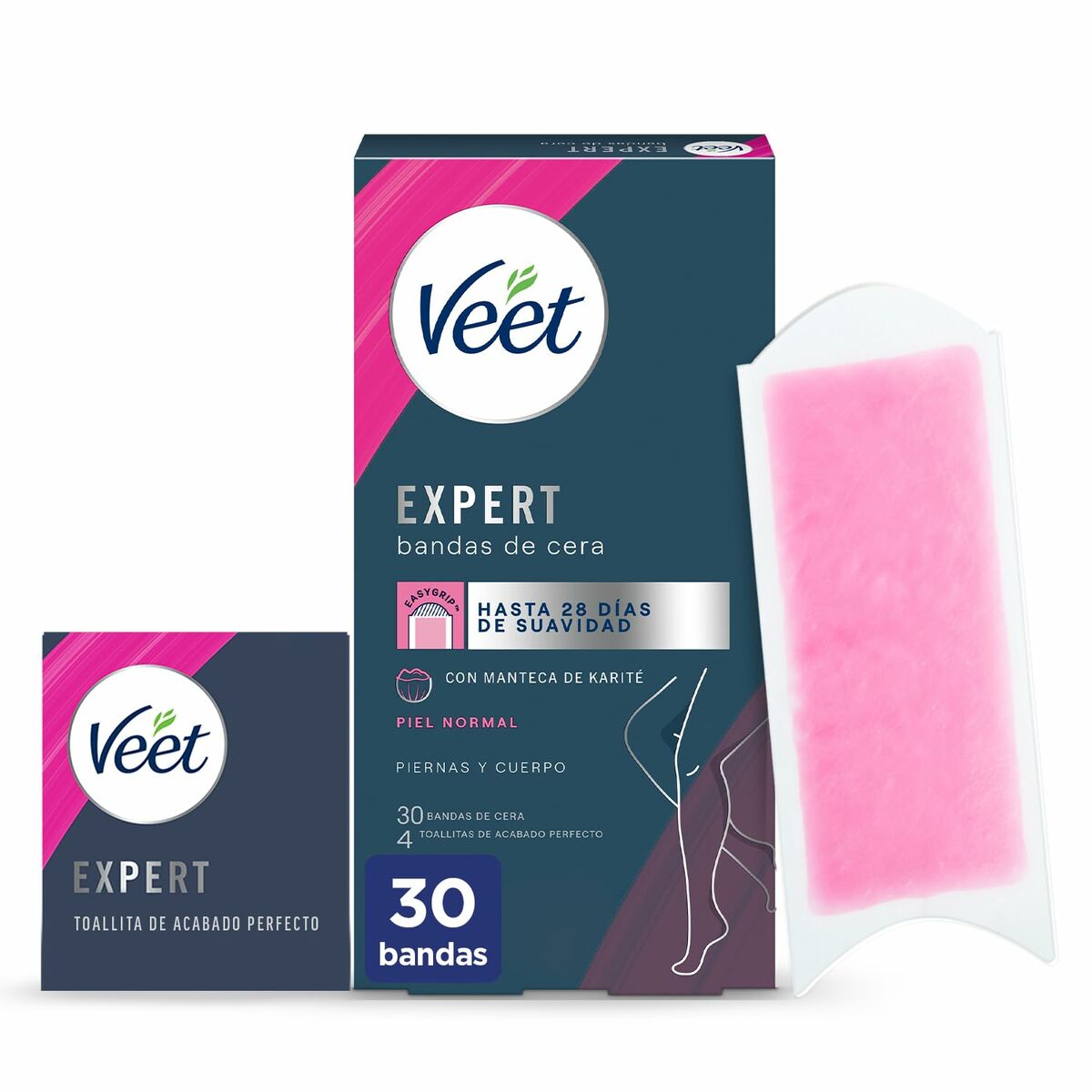 Bandas Depilatórias Corporais Veet Expert (30 Unidades)