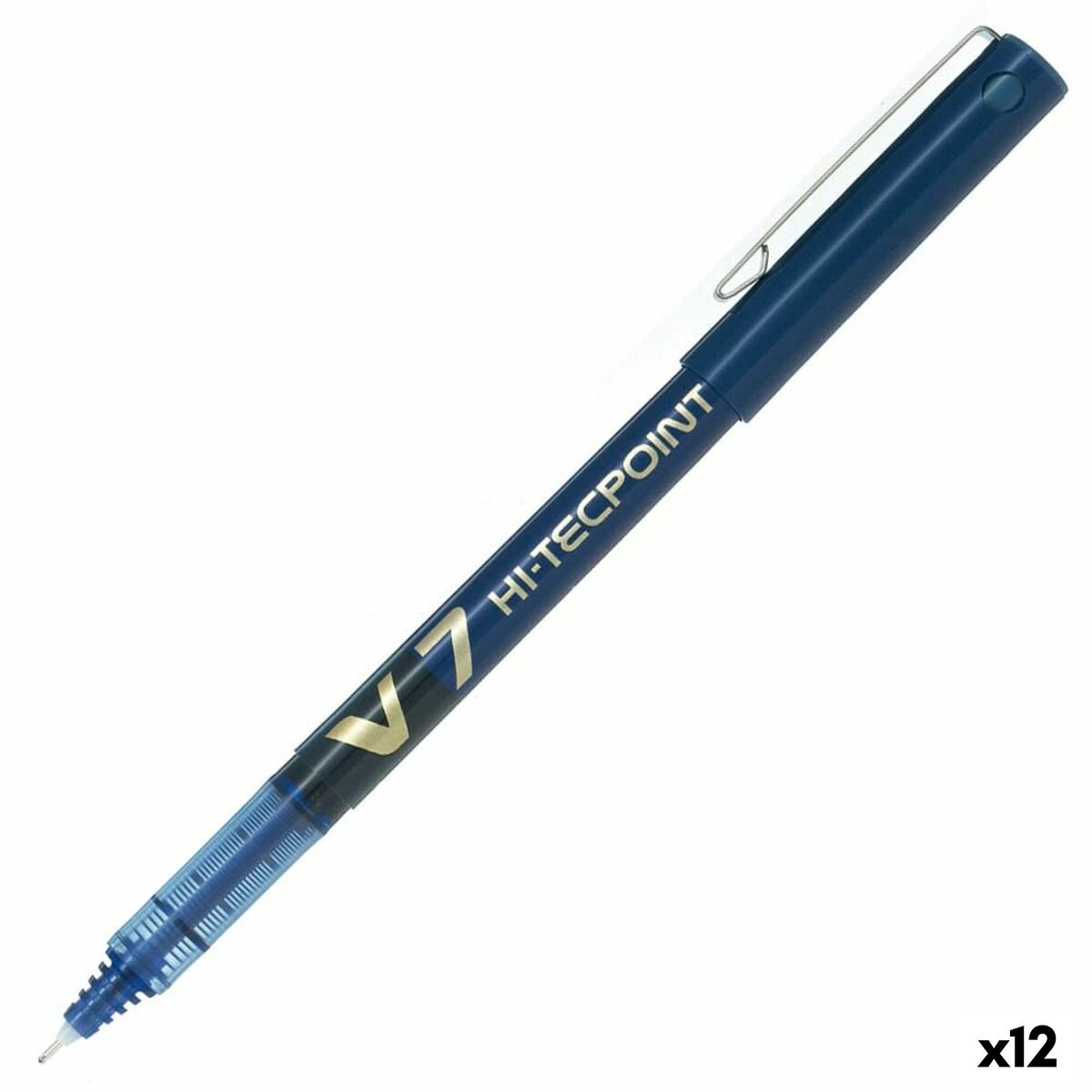 Esferográfica de tinta líquida Pilot V-7 Hi-Tecpoint Azul 0,5 mm (12 Unidades)