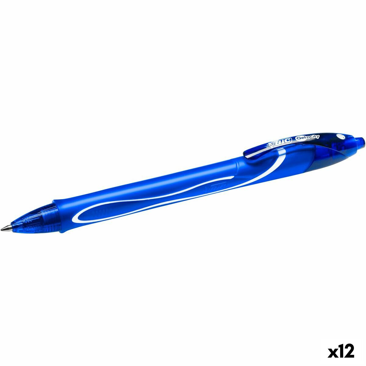 Esferográfica de gel Bic Gel-ocity Quick Dry Azul 0,3 mm (12 Unidades)