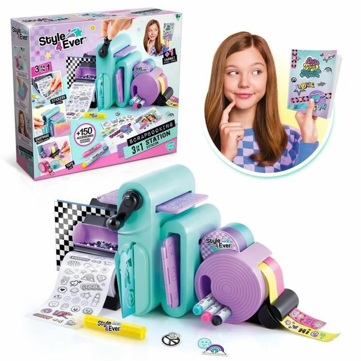 Jogo de Trabalhos Manuais Canal Toys Scrapbooking Branco 34 x 8 x 31 cm