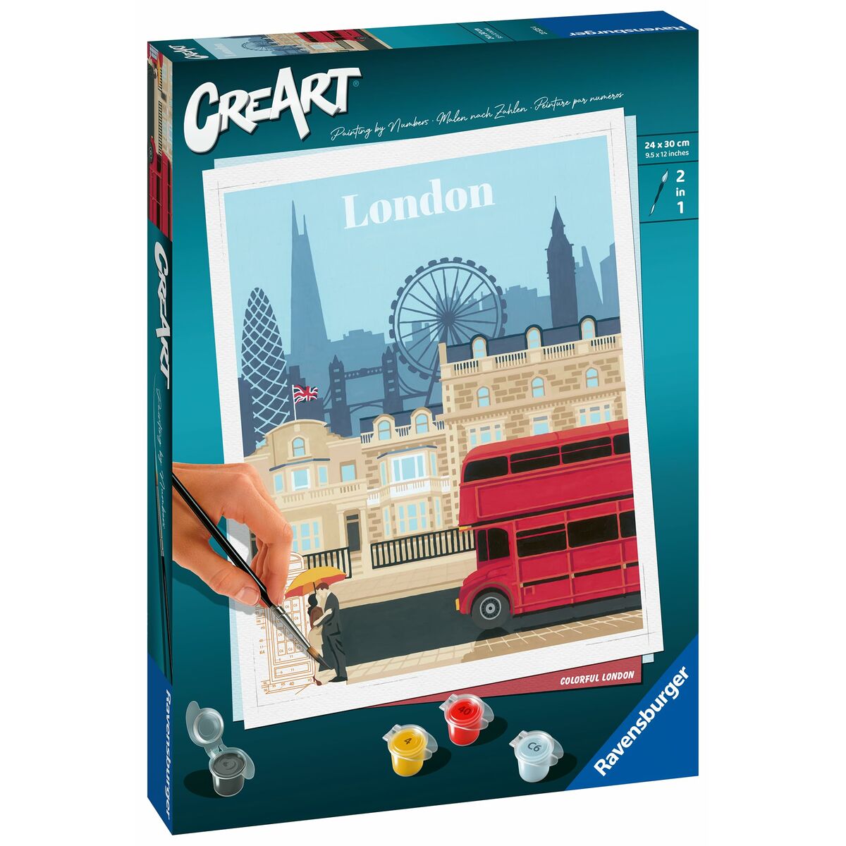 Conjunto de pintura por números Ravensburger London