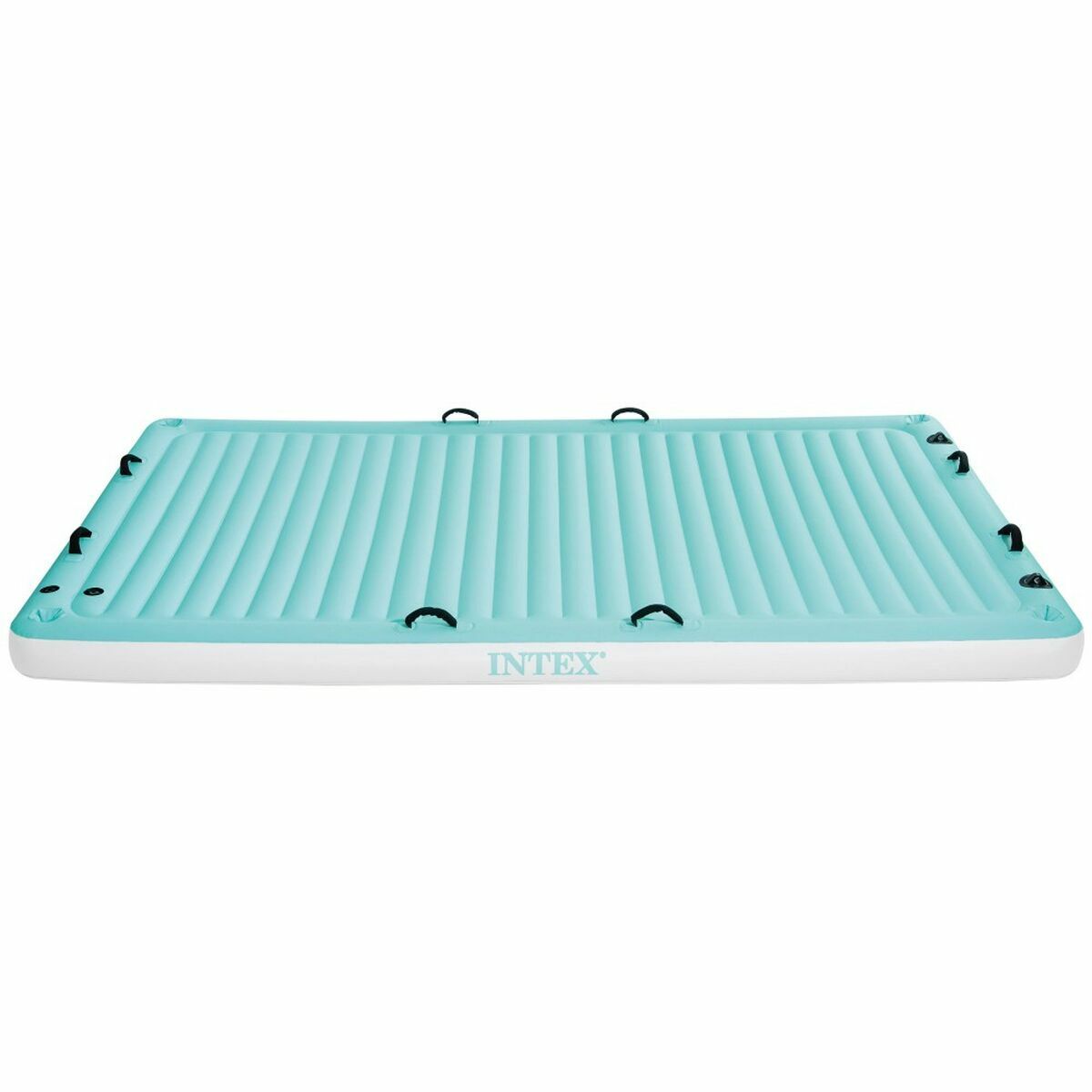 Colchão Insuflável Intex Water Lounge 310 x 183 cm Branco Turquesa