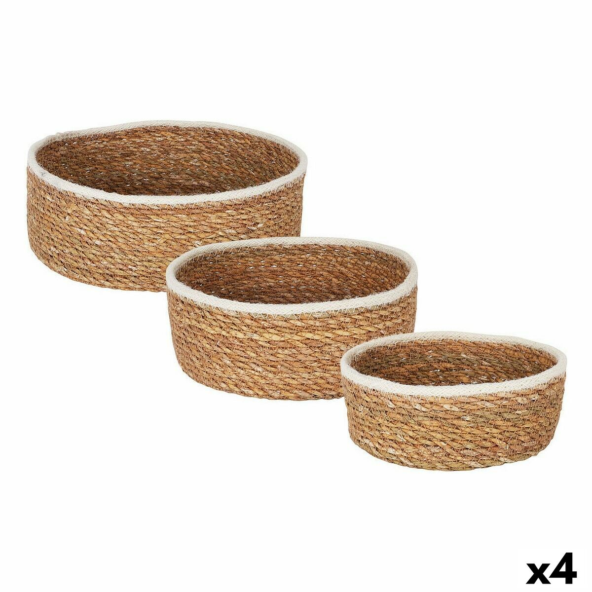 Conjunto de Cestas Privilege vime 17 cm 3 Peças