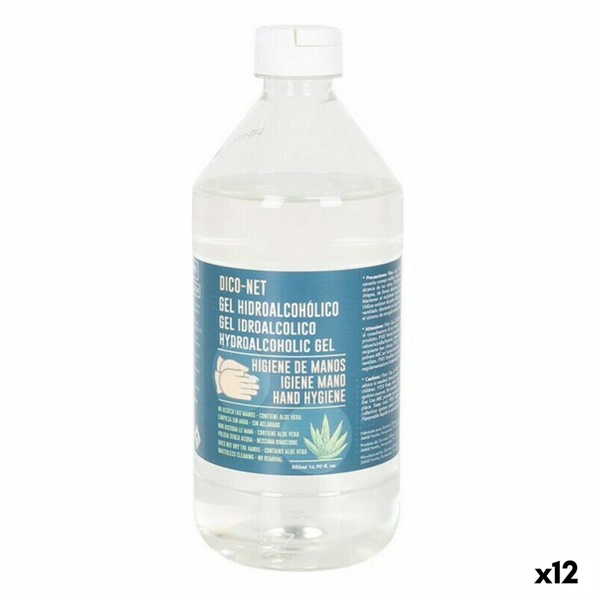 Gel Hidroalcoólico Dico-net 70% 500 ml (12 Unidades)
