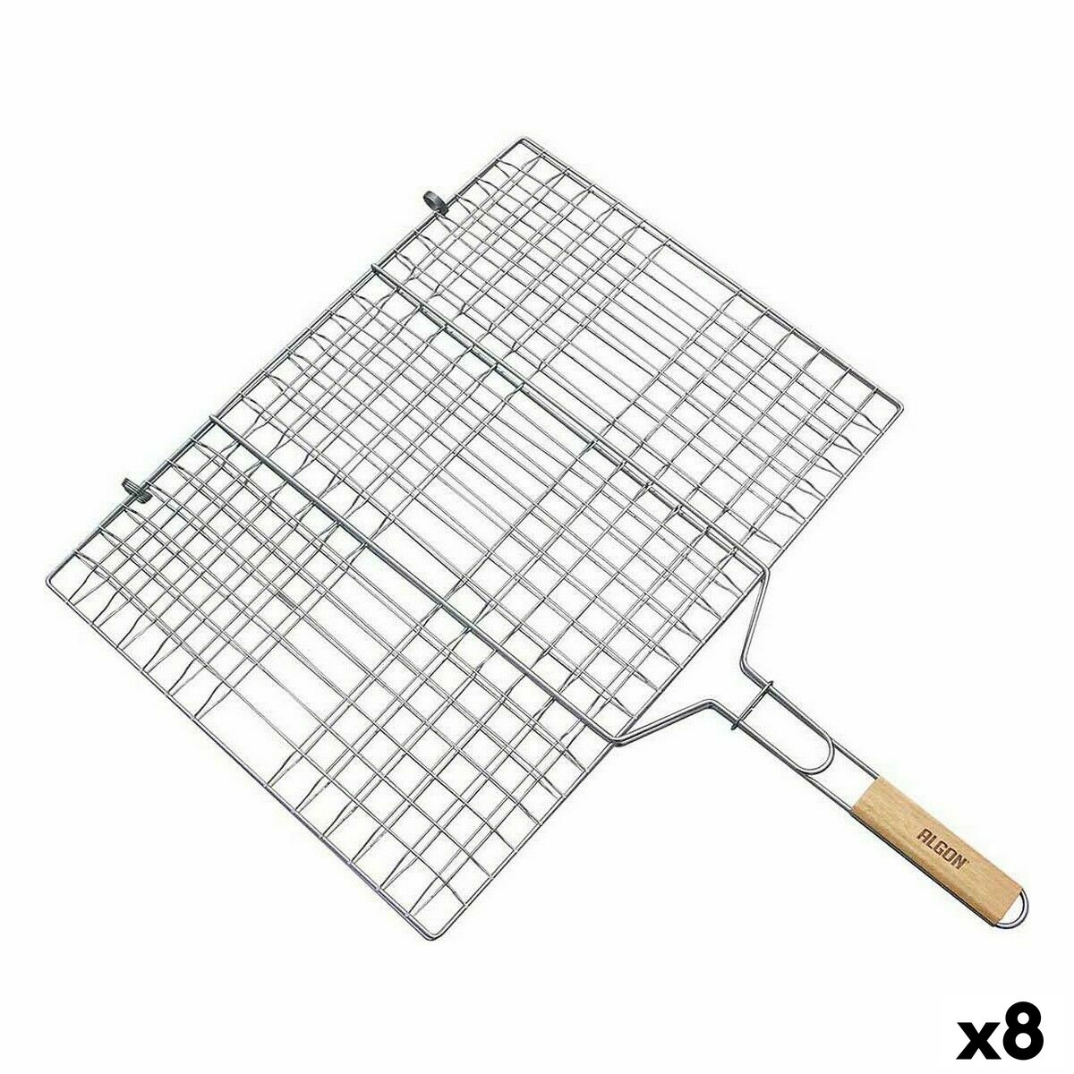 Grelhador Algon Churrasco 50 x 38 x 1 cm (8 Unidades)
