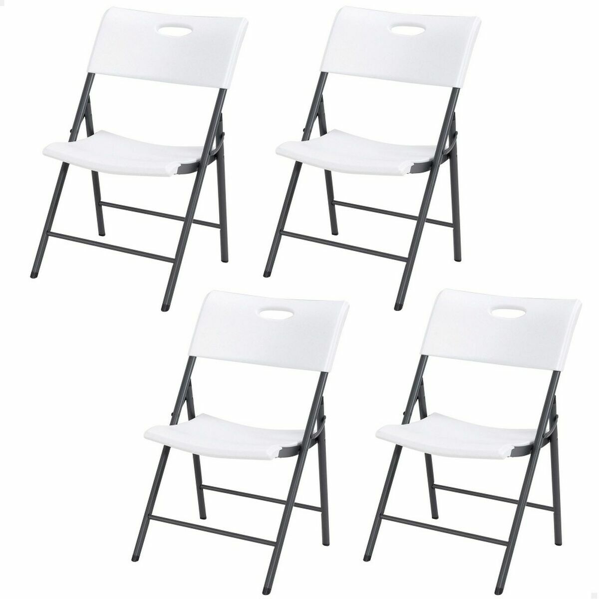 Cadeira de Campismo Acolchoada Lifetime Branco 4 Unidades 50 x 58 x 83 cm