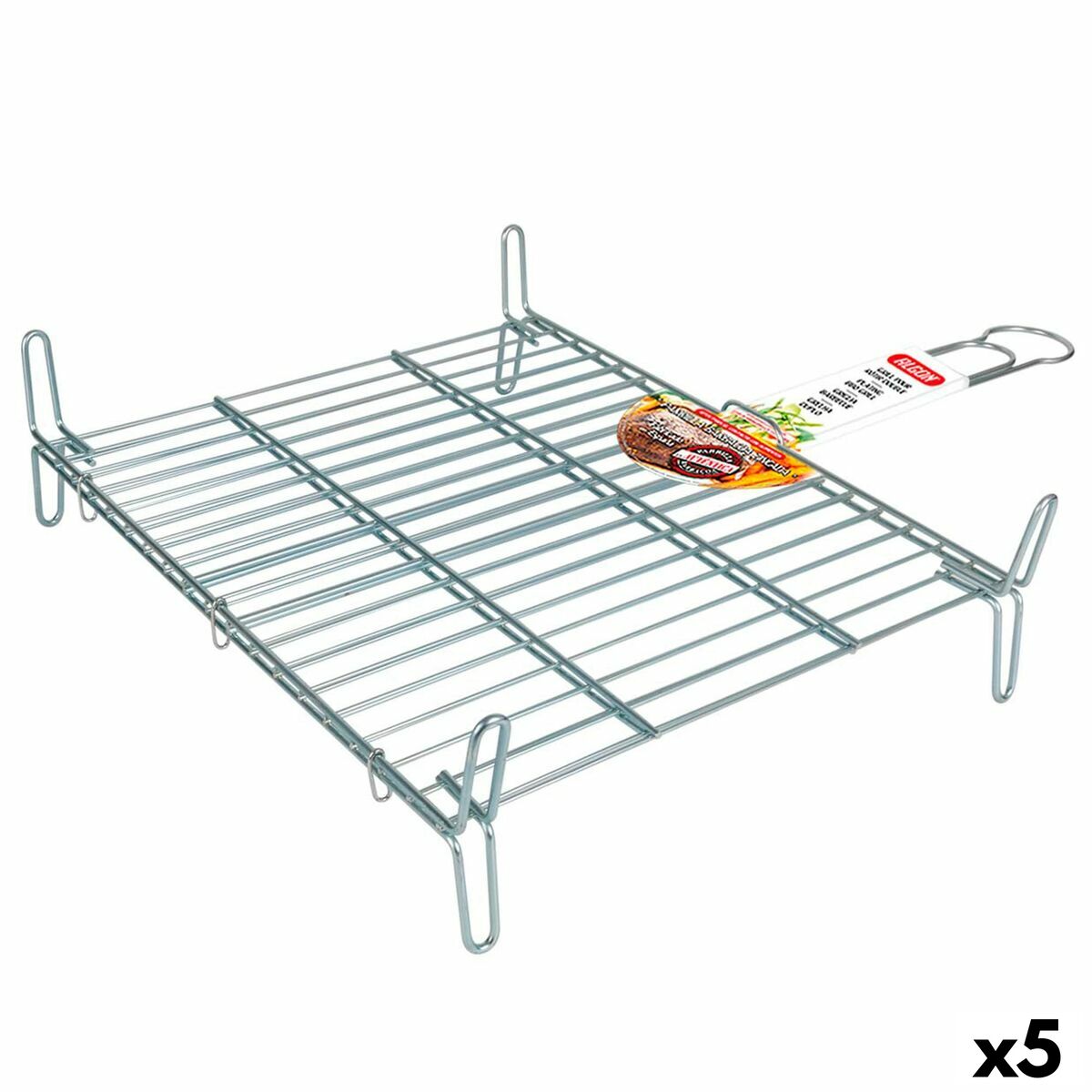 Grelhador Algon Duplo Zincado 40 x 45 cm (5 Unidades)