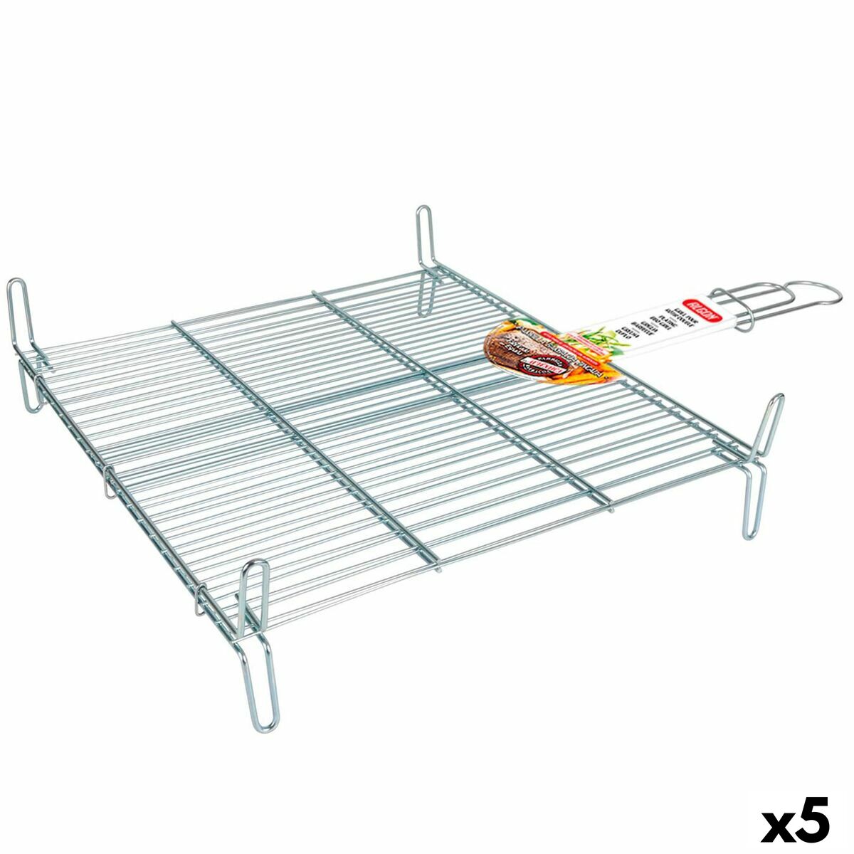 Grelhador Algon Duplo Zincado 45 x 50 cm (5 Unidades)