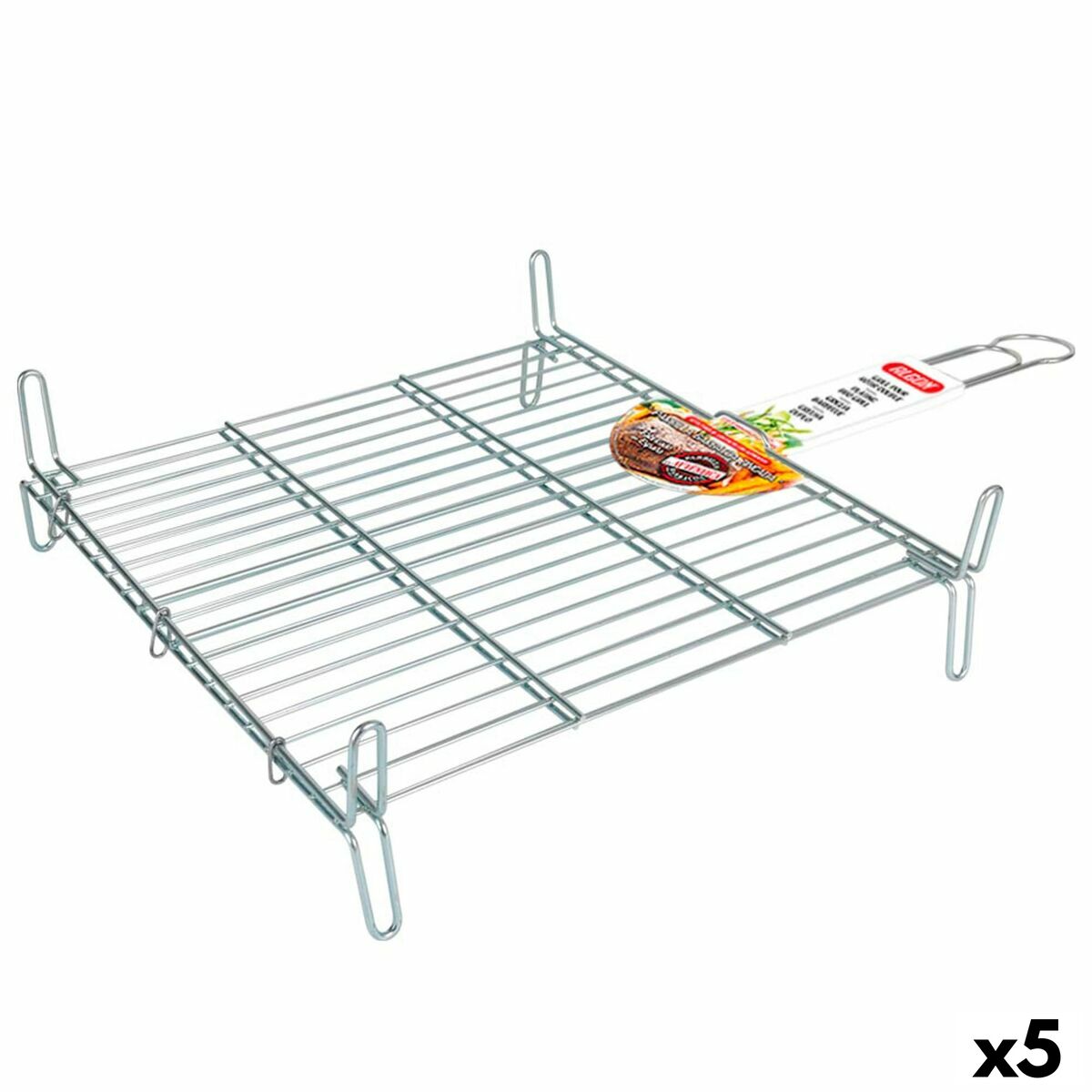 Grelhador Algon Duplo Zincado 45 x 45 cm (5 Unidades)