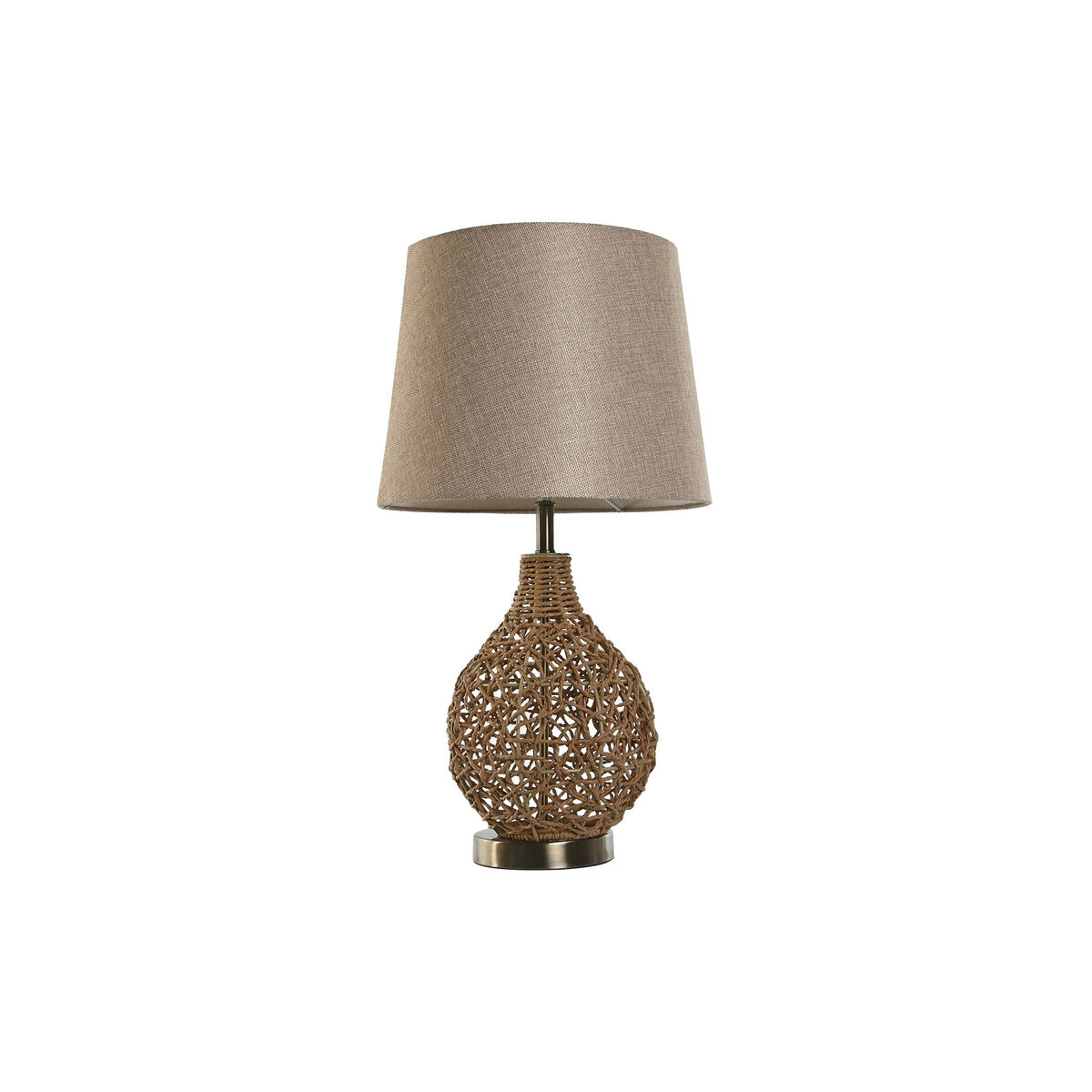 Lâmpada de mesa Home ESPRIT Castanho Bege Dourado Natural 50 W 220 V 33 x 33 x 60 cm