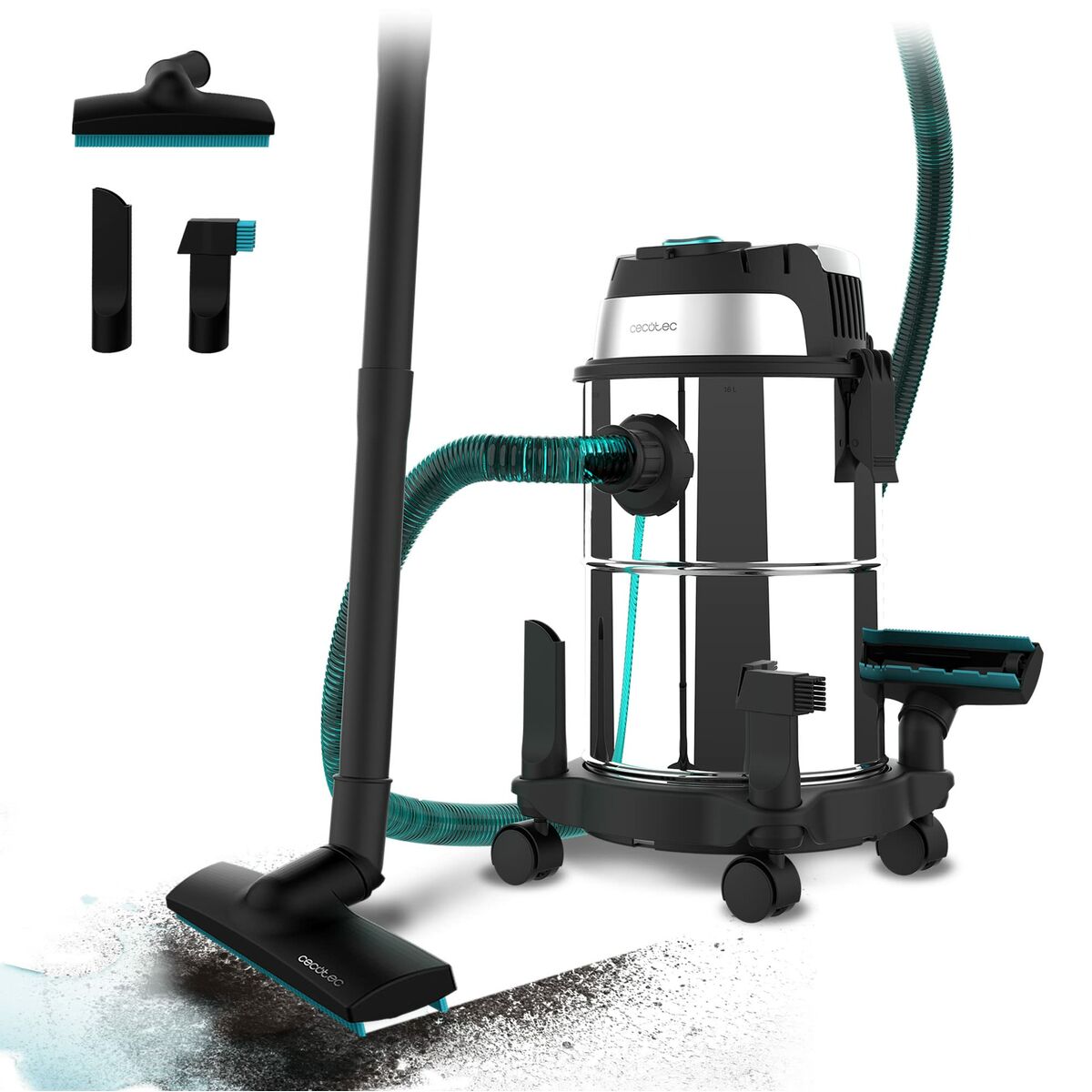 Aspirador Cecotec Conga Rockstar Wet & Dry Steel 1200 W Cinzento
