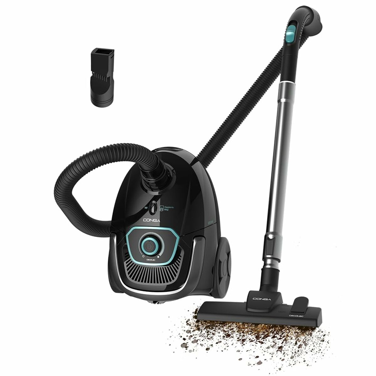 Aspirador Cecotec Conga Powerbag 2500 Compact Plus 850 W Preto
