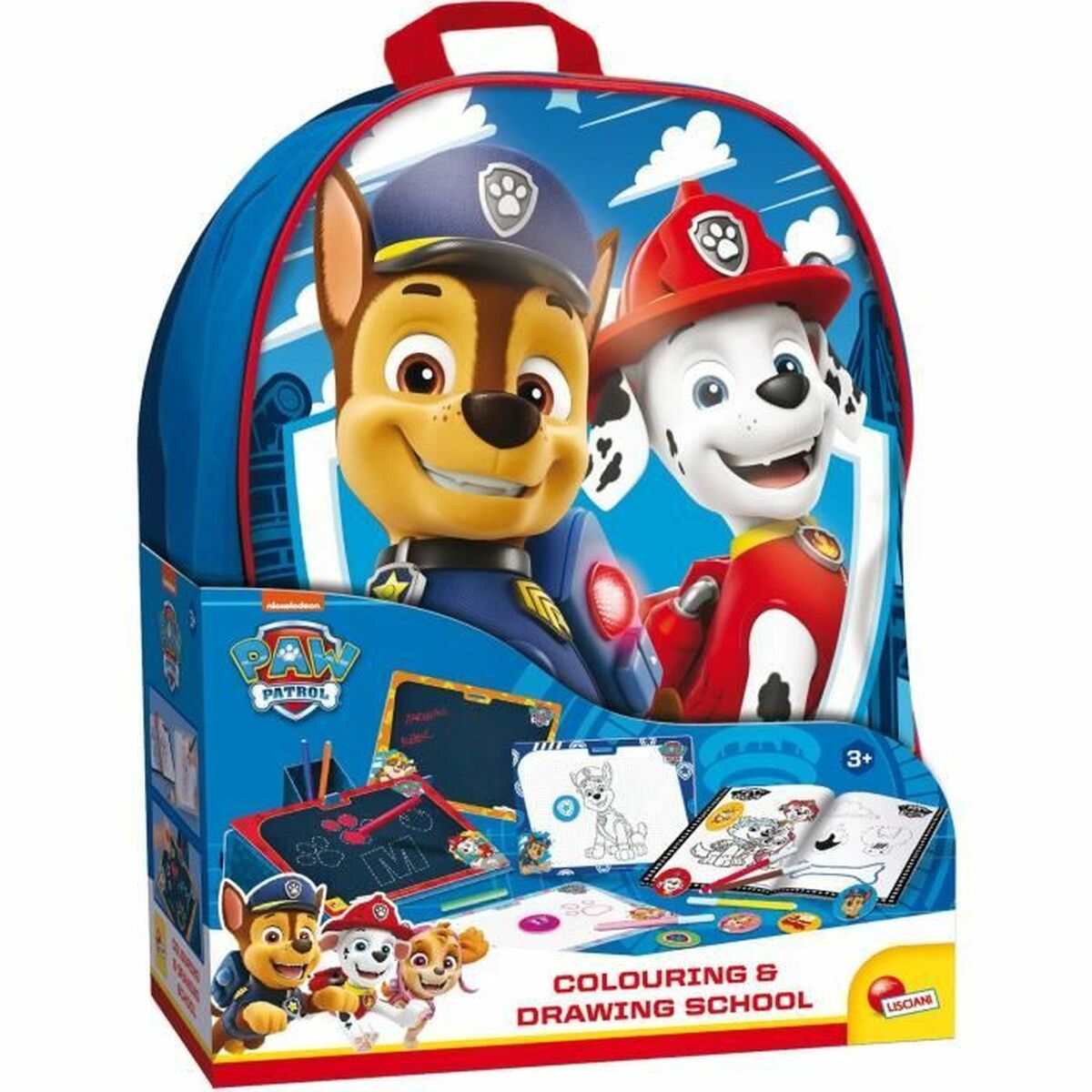 Caixa de Atividades para Colorir Lisciani Giochi La Pat'Patrol Mochila