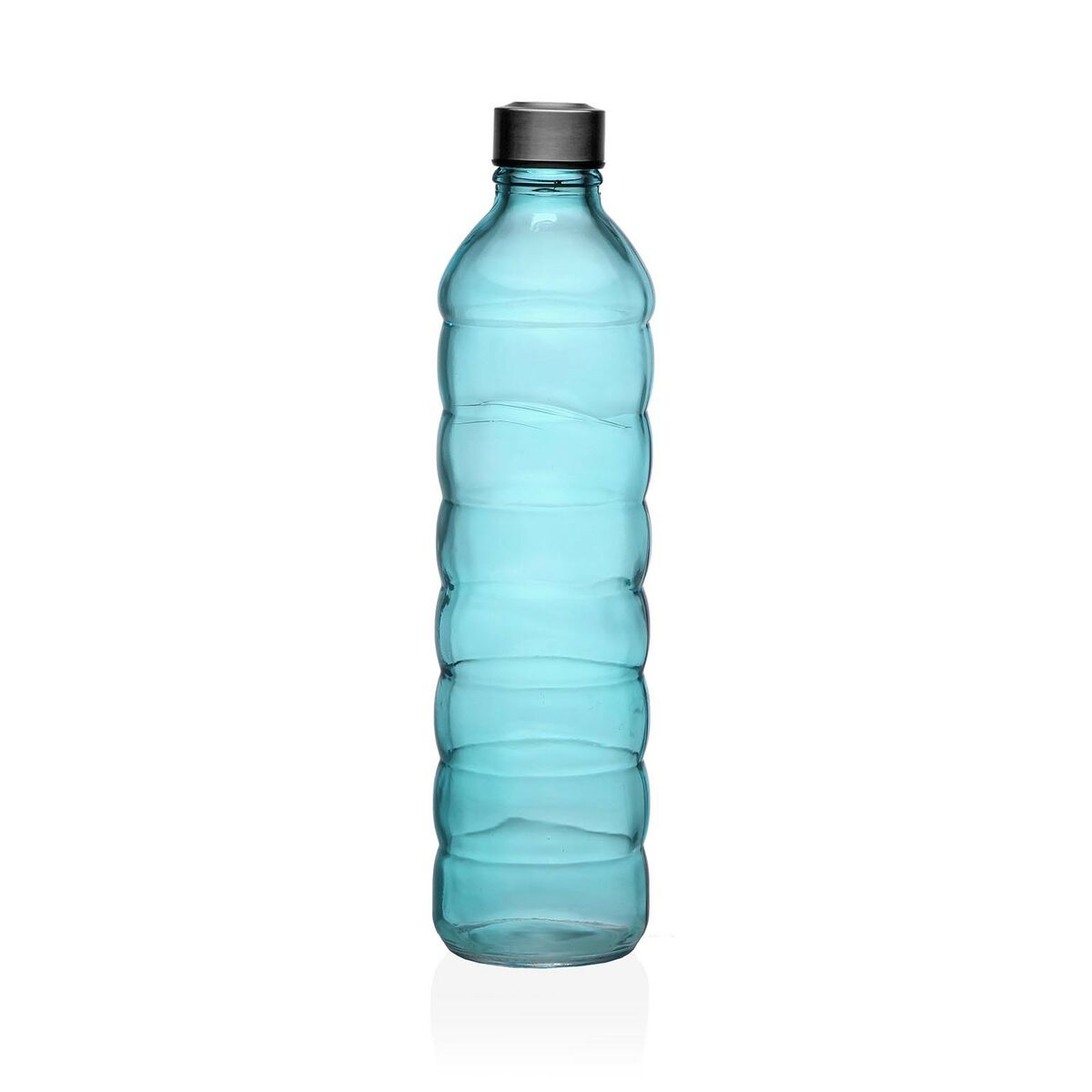 Garrafa Versa 1,22 L Azul Vidro Alumínio 8,5 x 33,2 x 8,5 cm