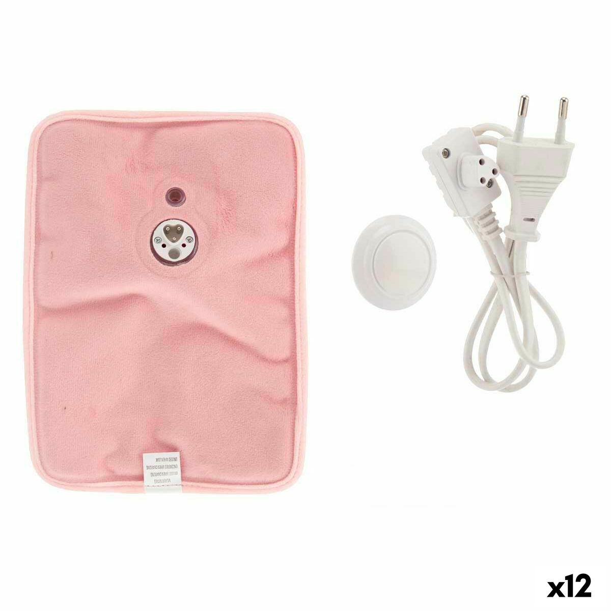 Saco de Água Quente Elétrico Gift Decor Cor de Rosa Plástico 380 W Veludo Mãos (12 Unidades)