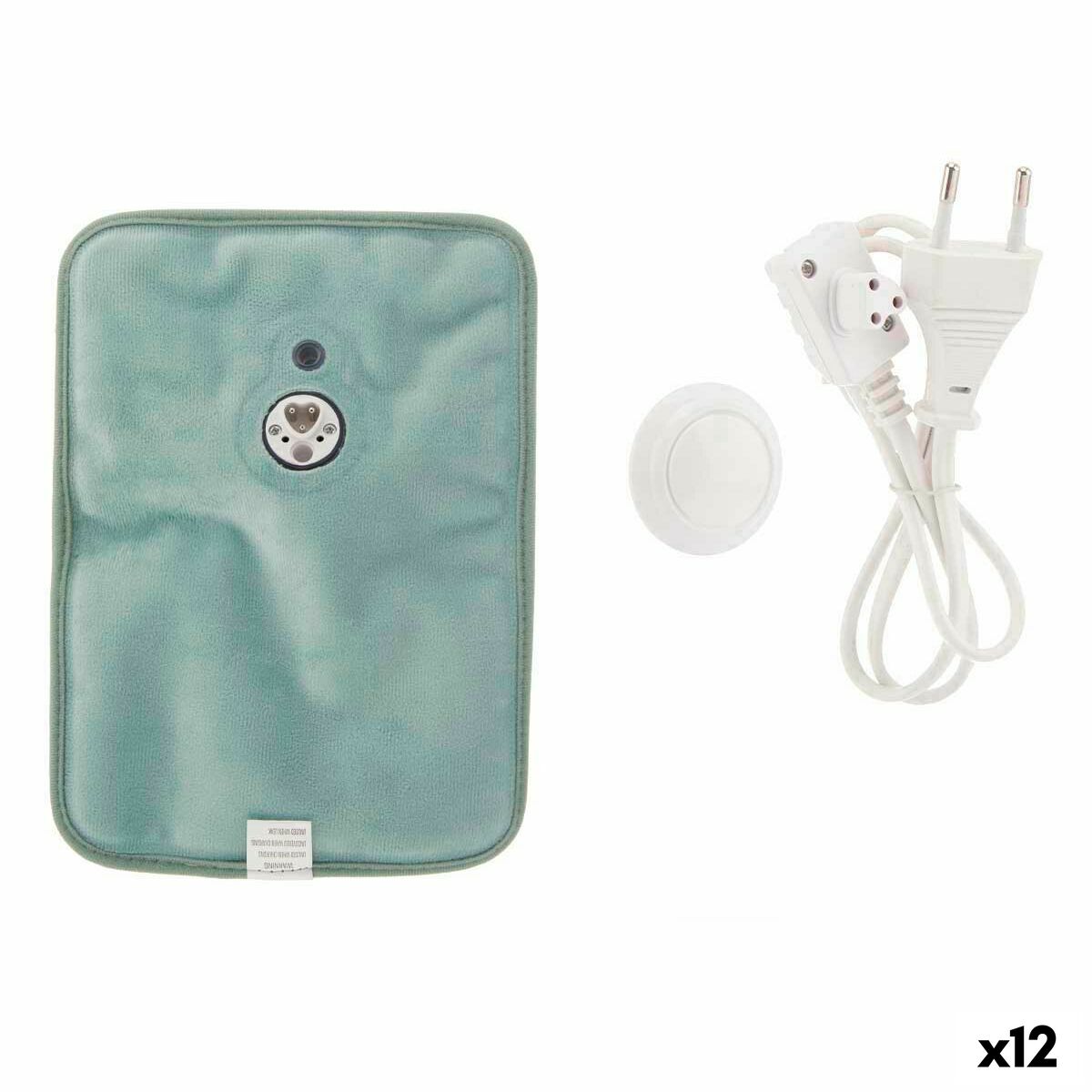 Saco de Água Quente Elétrico Gift Decor Verde Plástico 380 W Veludo Mãos (12 Unidades)