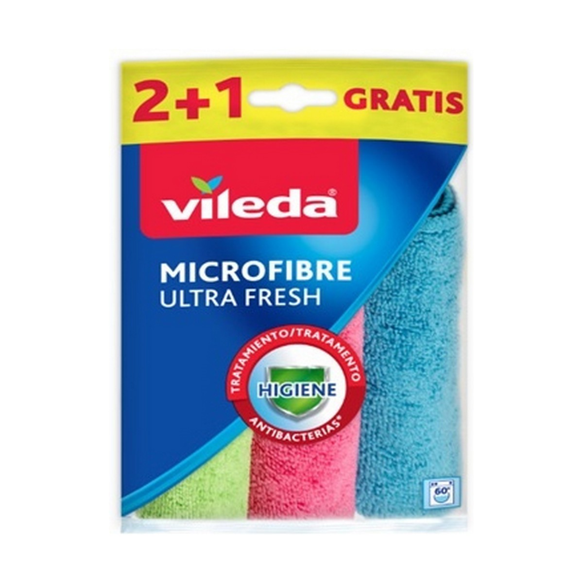 Pano de limpeza de microfibra Vileda 167602 Microfibra 3 Peças (3 Unidades)