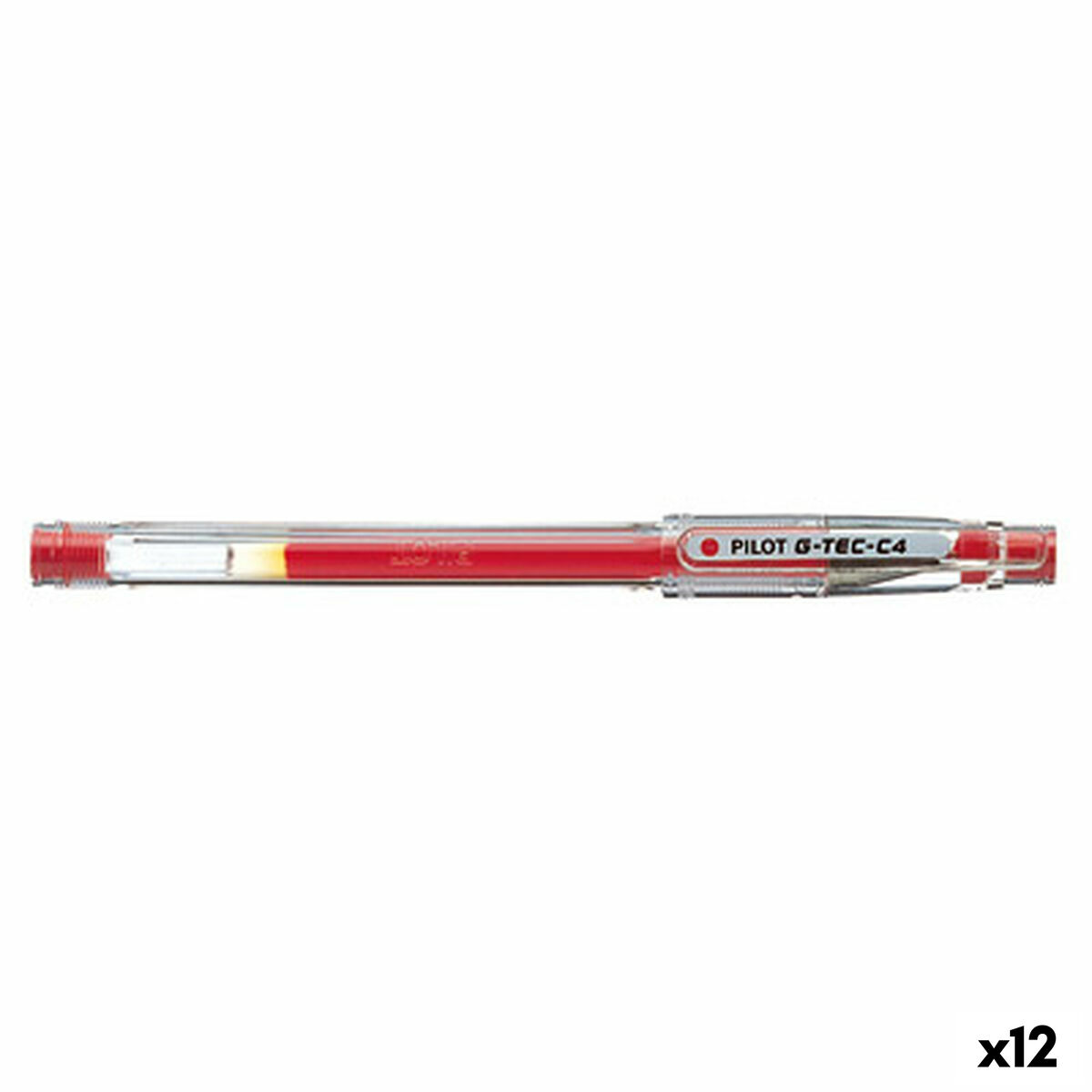 Esferográfica de gel Pilot G-TEC C4 Vermelho 0,2 mm (12 Unidades)