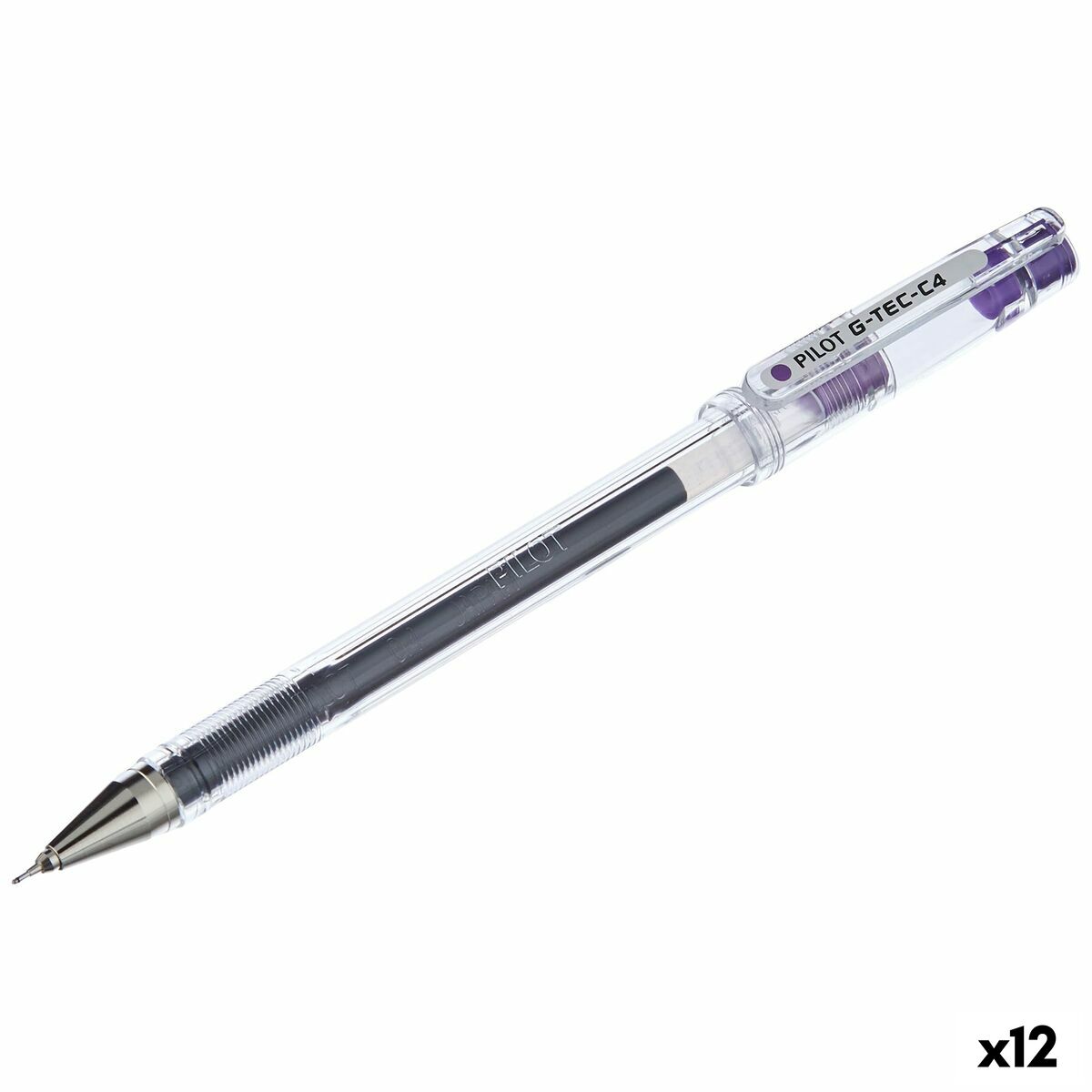 Esferográfica de gel Pilot G-TEC C4 Roxo Violeta 0,2 mm (12 Unidades)
