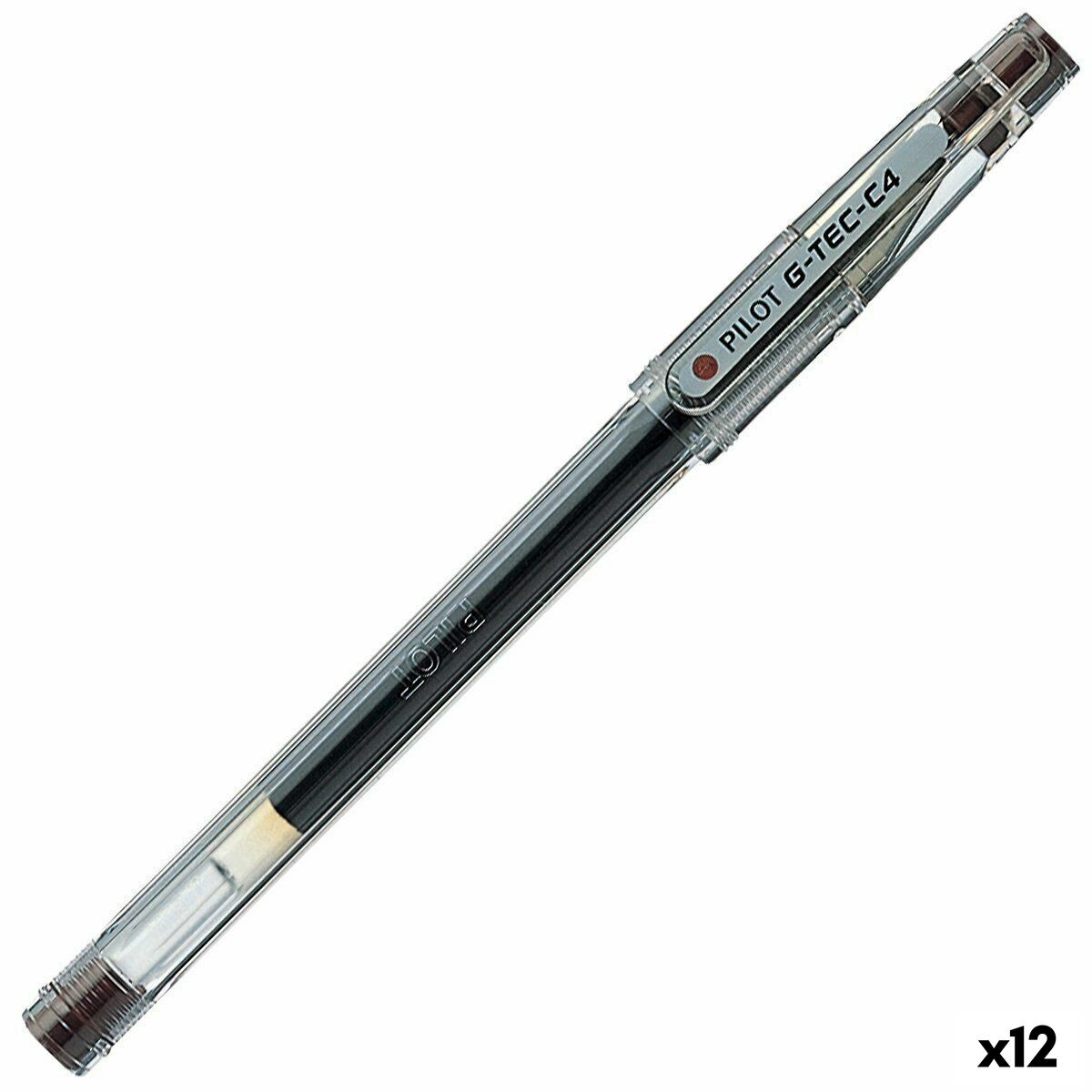 Esferográfica de gel Pilot G-TEC C4 Castanho 0,2 mm (12 Unidades)