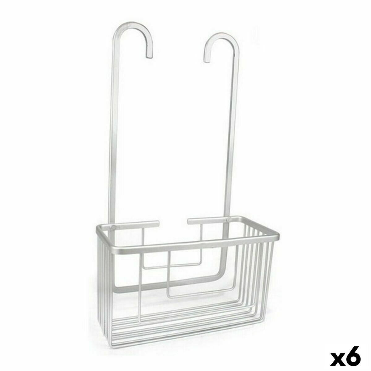 Suporte para o Chuveiro Confortime Alluma Alumínio Prateado 25 x 12,5 x 44,5 cm (6 Unidades)