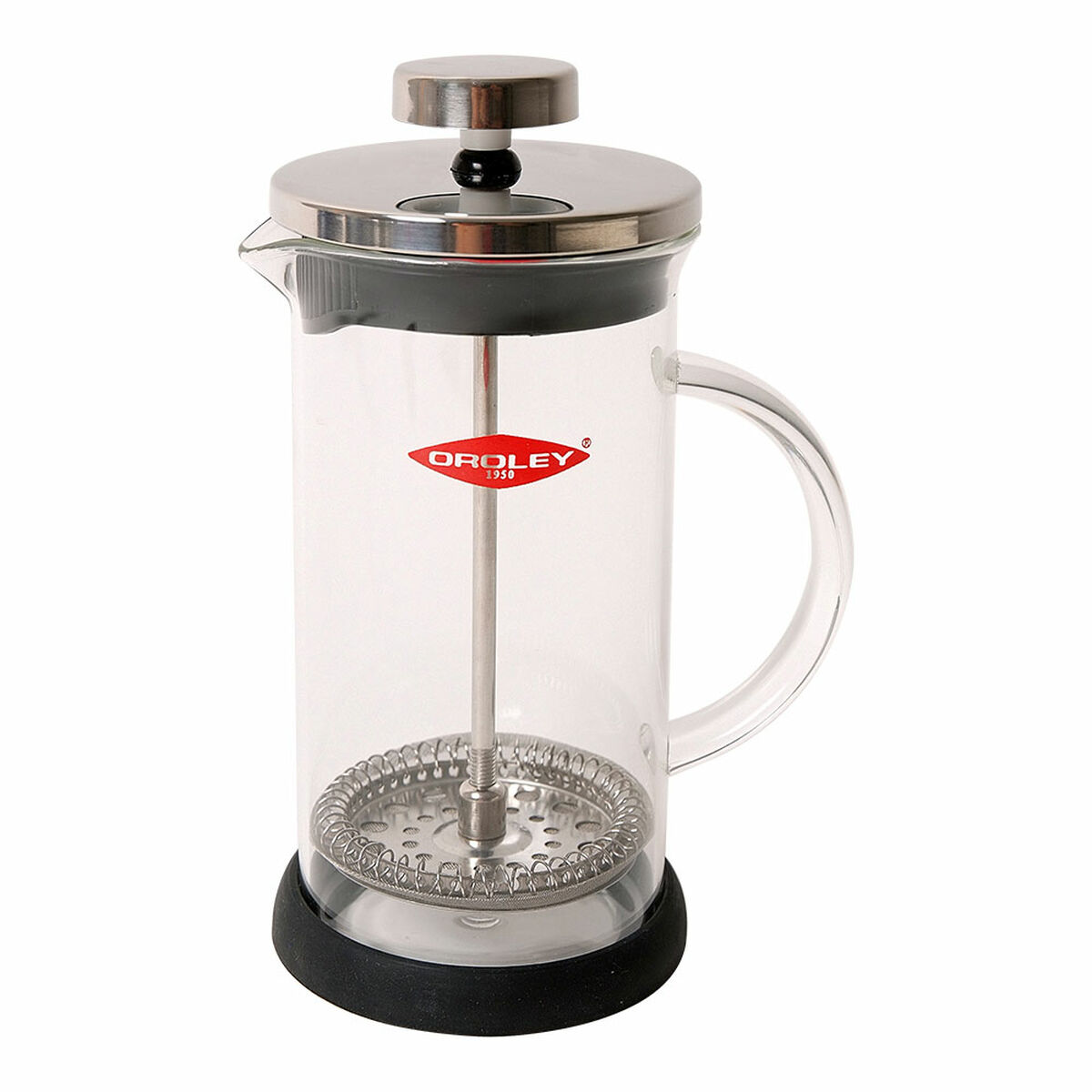 Cafeteira de Êmbolo Oroley Spezia 6 Copos Vidro de Borosilicato Aço inoxidável 18/10 600 ml