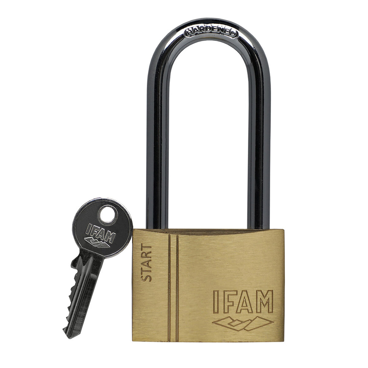 Cadeado com chave IFAM SR50AL Latão Comprido