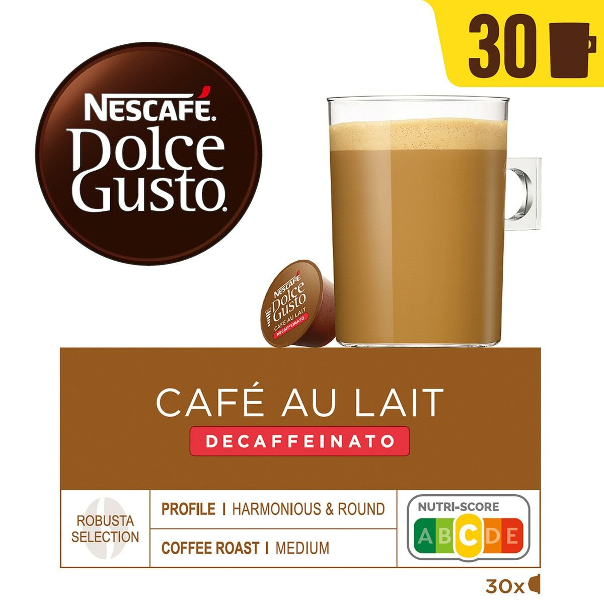 Cápsulas de café Nestlé AULAIT DESCAF