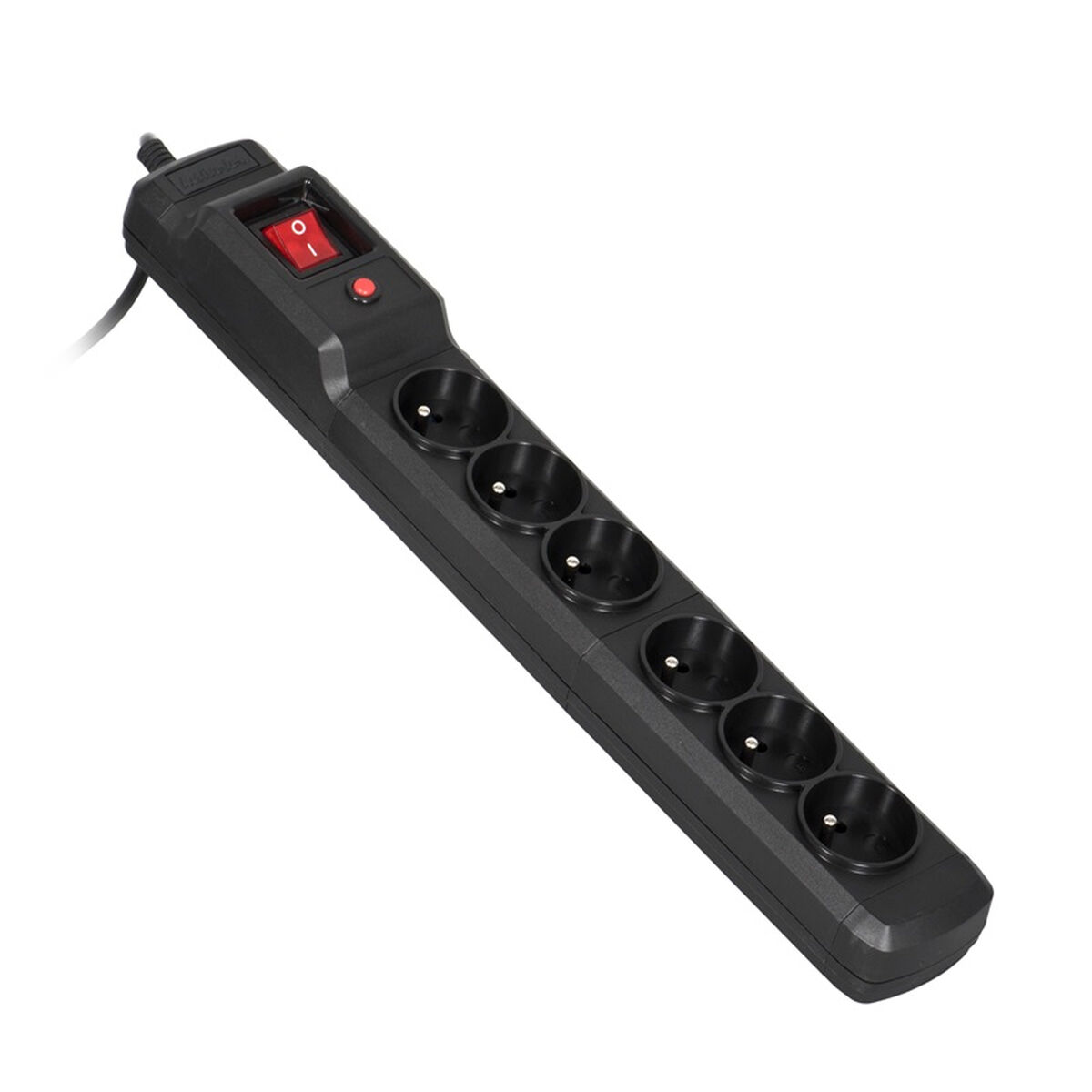 Extensão com 6 Tomadas com Interruptor Activejet COMBO 6GN (5 m)
