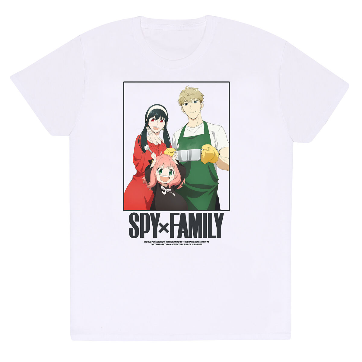 Camisola de Manga Curta Spy X Family Full Of Surprises Branco Unissexo
