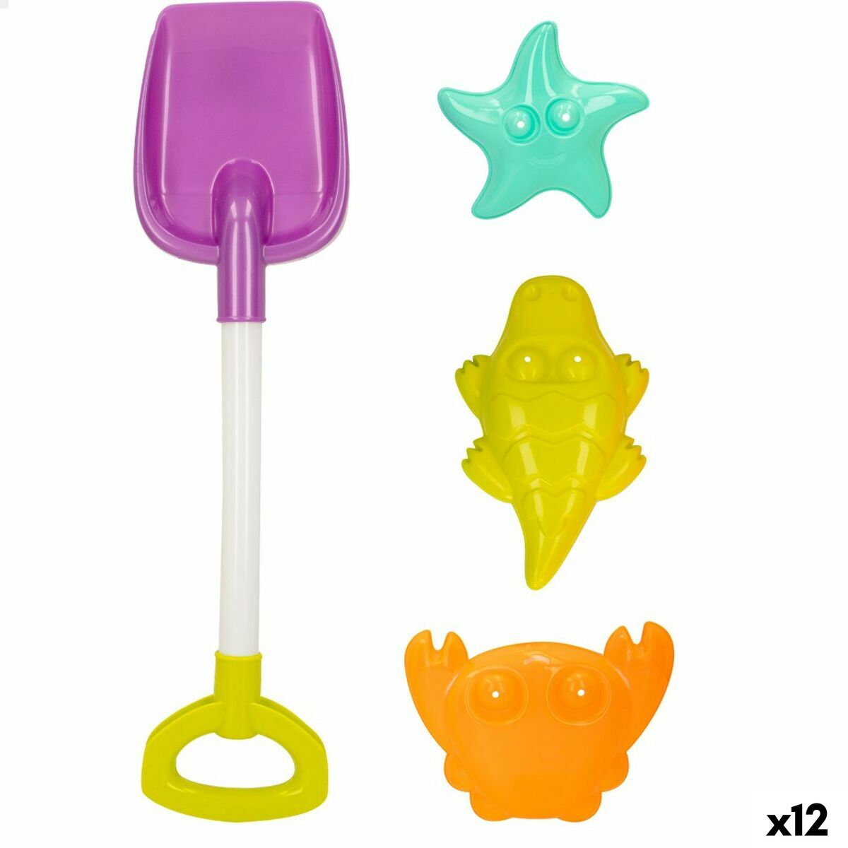 Conjunto de brinquedos de praia Colorbaby 4 Peças Polipropileno (12 Unidades)