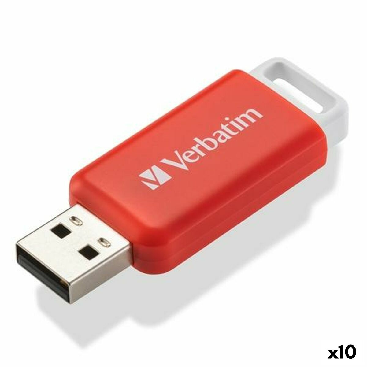 Memória USB Verbatim V Databar Vermelho 16