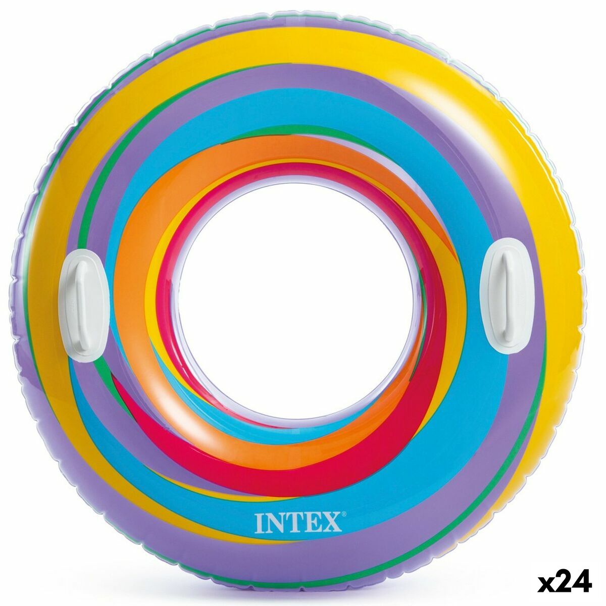 Bóia Insuflável Donut Intex Ø 91 cm 91 x 22 x 91 cm (24 Unidades)