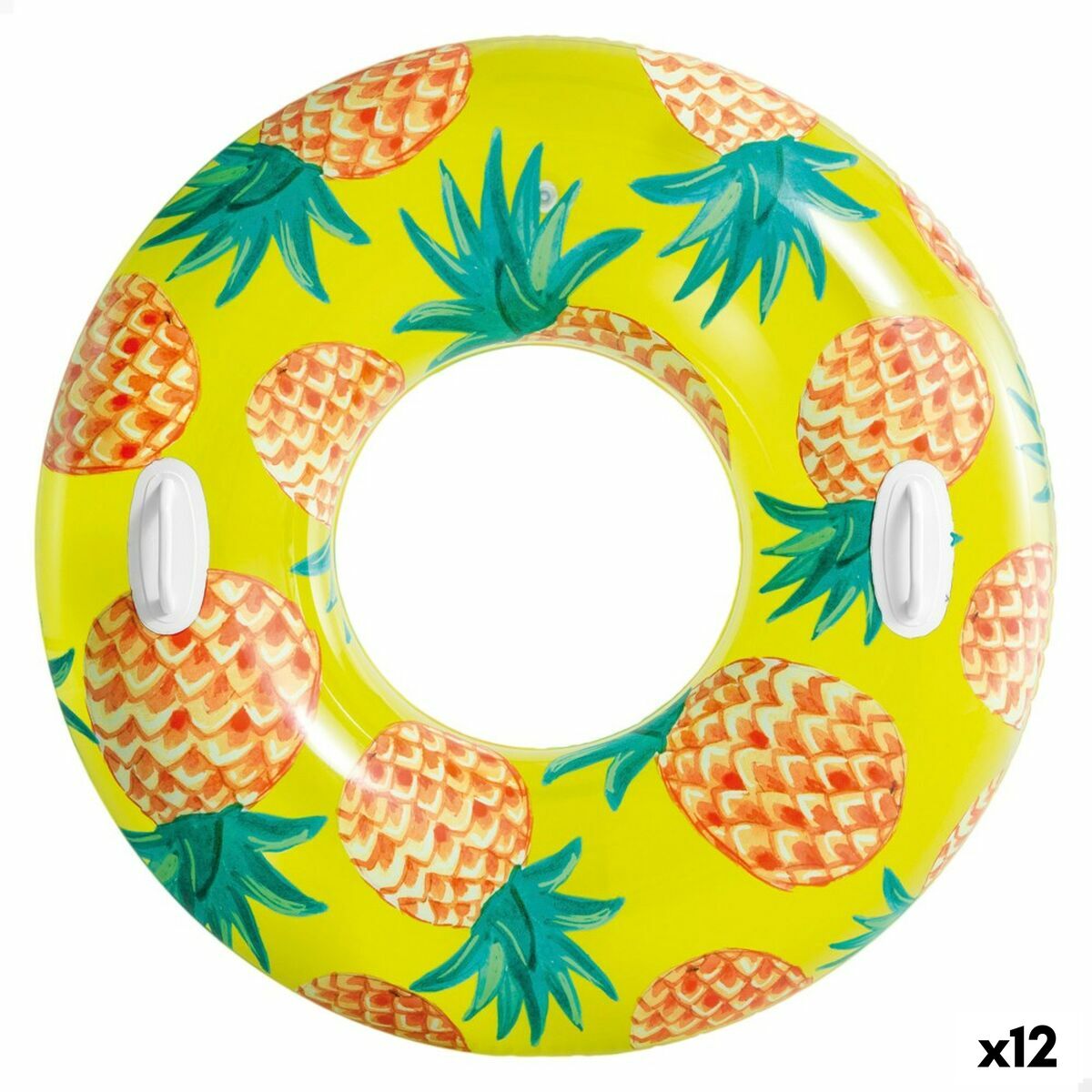 Bóia Insuflável Donut Intex Tropical Fruits Ø 107 cm (12 Unidades)
