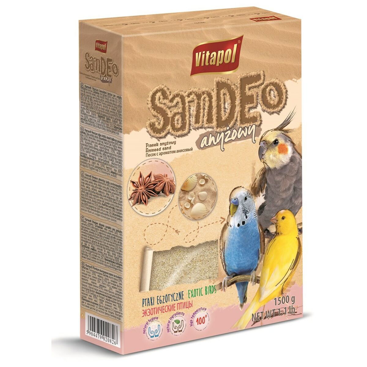 Comida para pássaros Vitapol Samdeo 1,5 Kg Anis