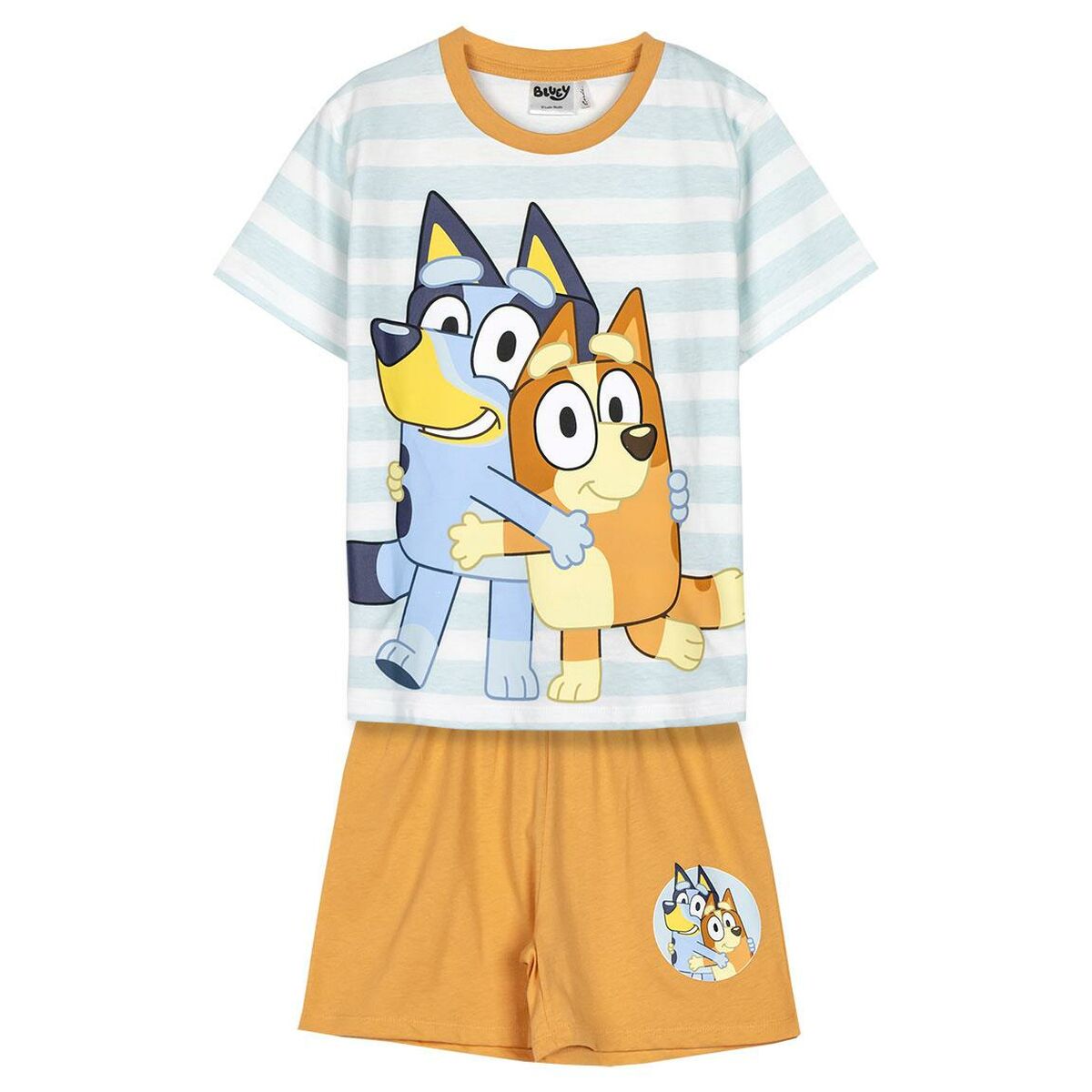 Pijama Infantil Bluey Azul Claro