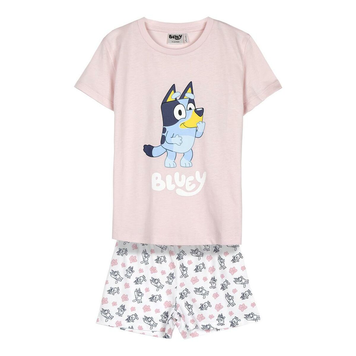 Pijama Infantil Bluey Cor de Rosa