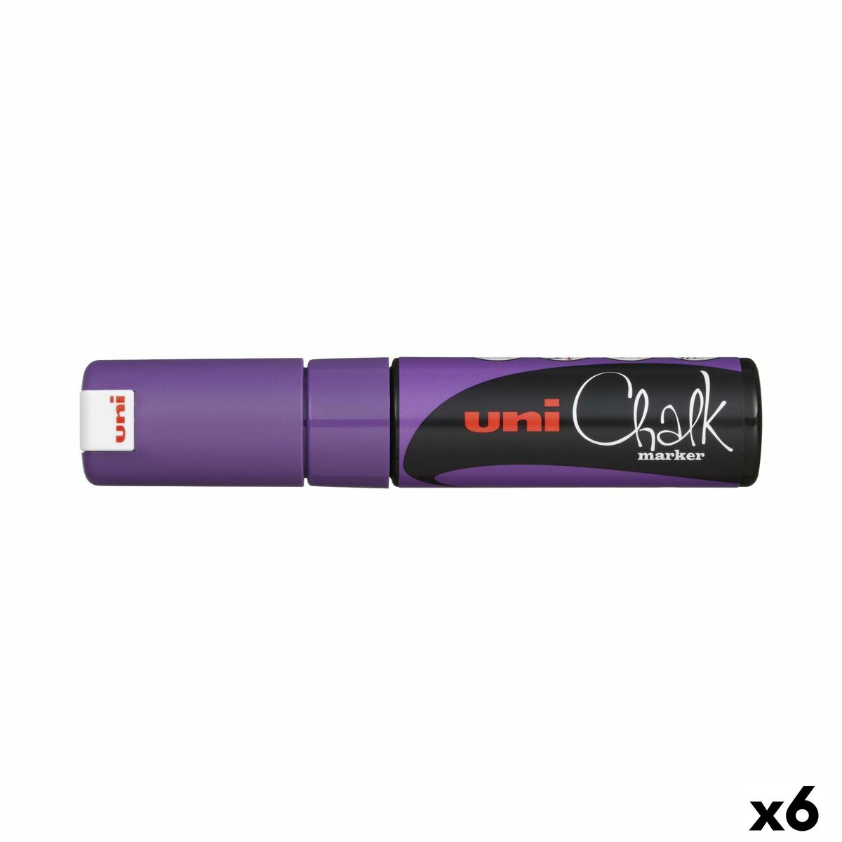 Marcadores de giz líquido Uni-Ball PWE-8K Violeta (6 Peças) (6 Unidades)