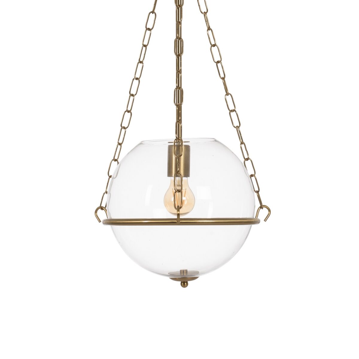 Candeeiro de teto Dourado Cristal Ferro 220-240 V 28 x 28 x 53 cm