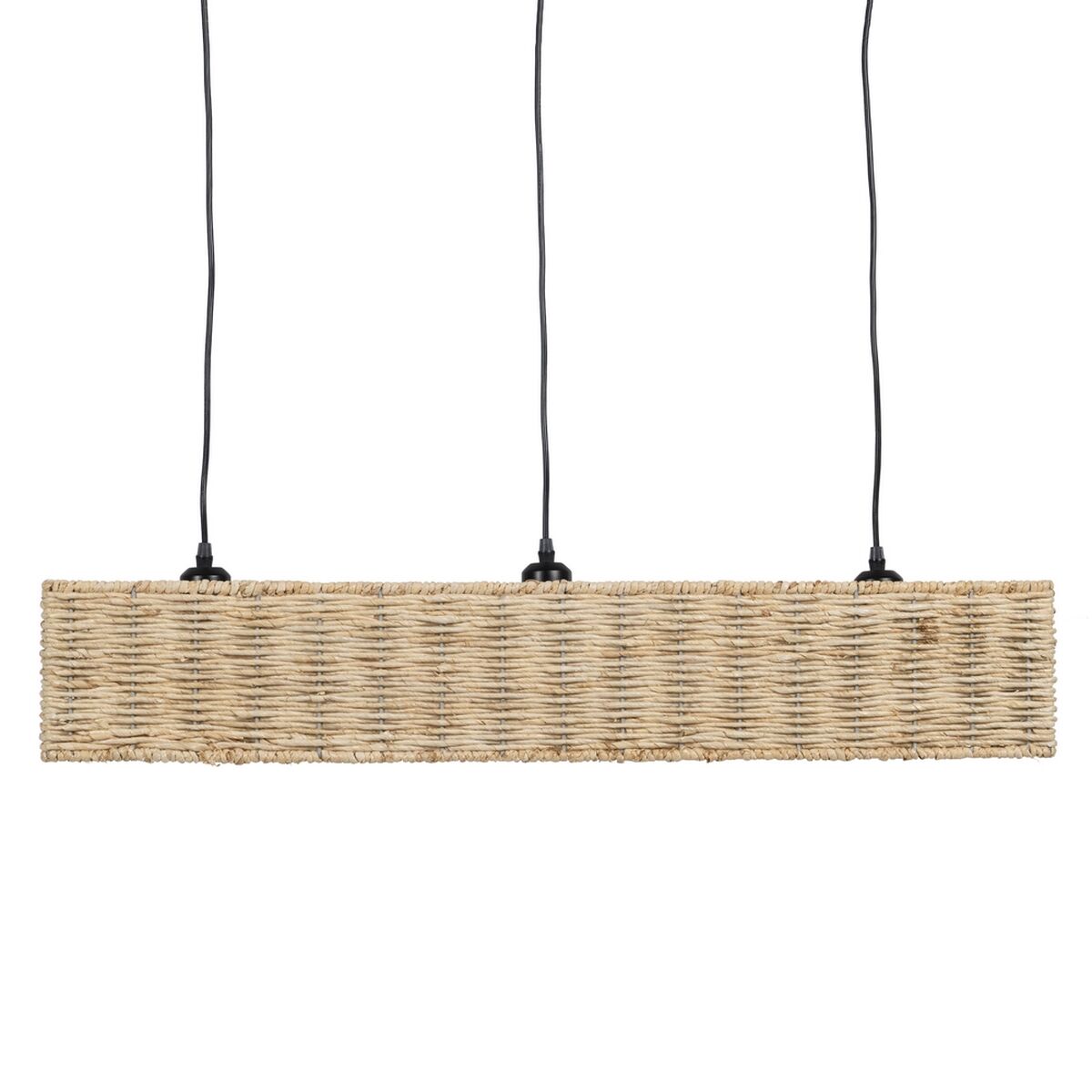 Candeeiro de teto Preto Natural Ferro 220-240 V 88 x 17,5 x 65 cm