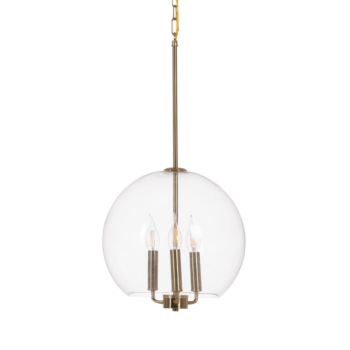 Candeeiro de teto Dourado Cristal Ferro 220-240 V 30 x 30 x 60 cm