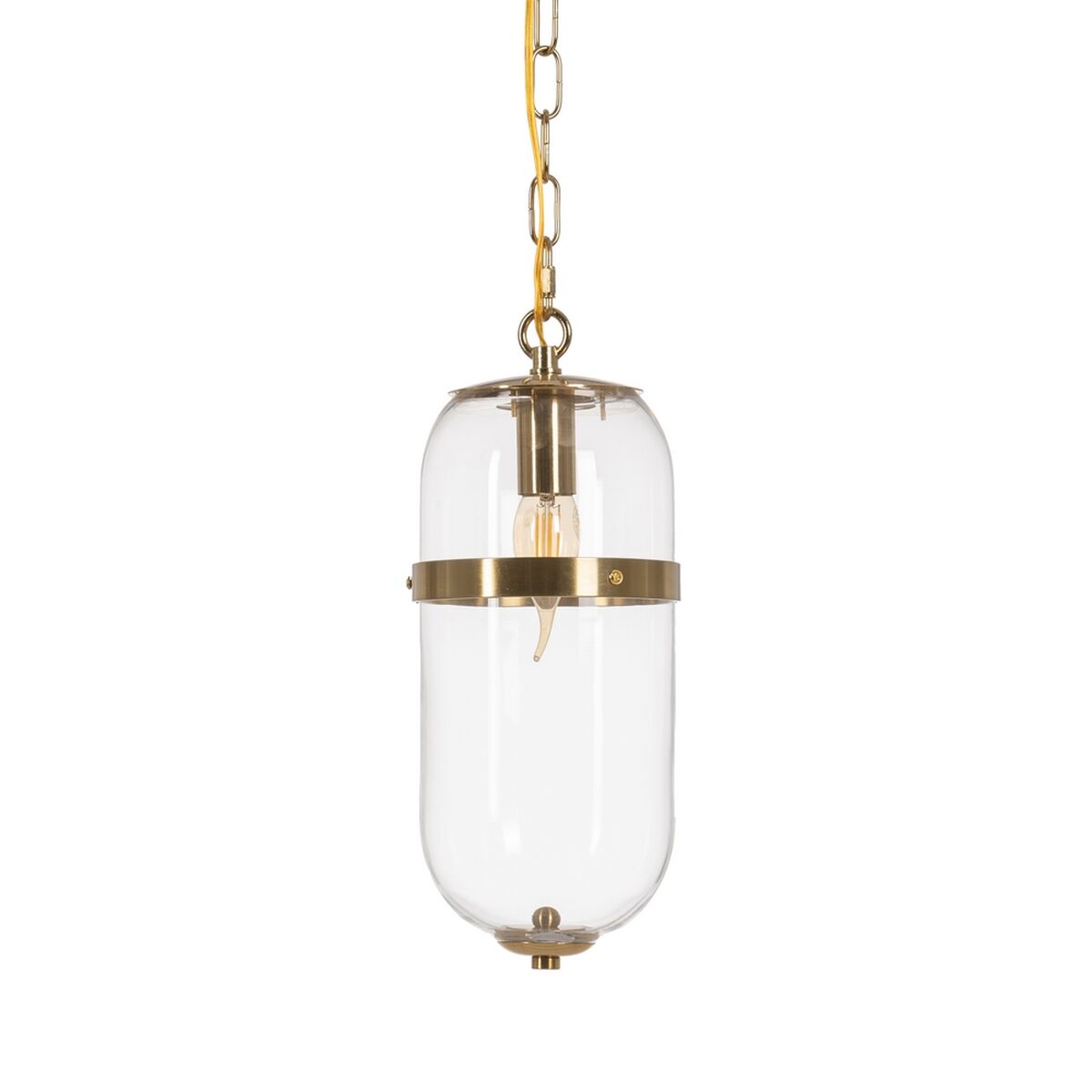 Candeeiro de teto Dourado Cristal Ferro 220-240 V 13 x 13 x 30 cm
