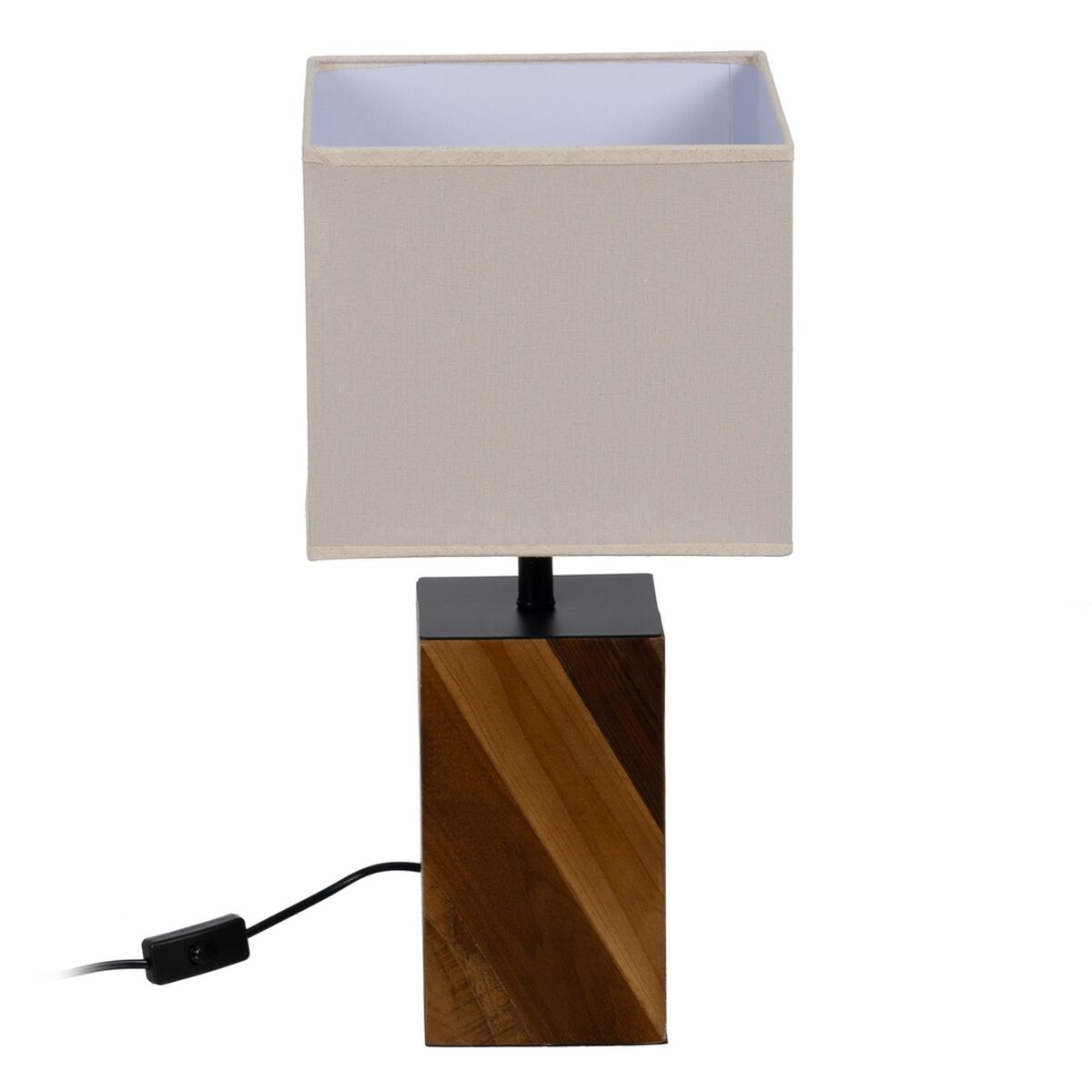Lâmpada de mesa Castanho Creme 60 W 220-240 V 25 x 25 x 51 cm